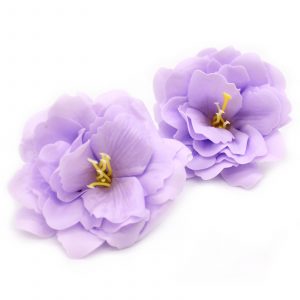 Purple Handcrafted Small Peony Soap Flower